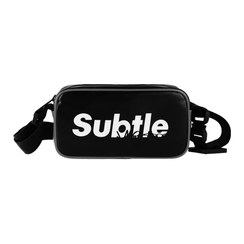 Тонкая сумка через плечо из ПВХ унисекс черного цвета