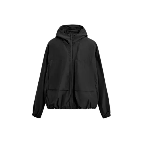 ZARA Мужские черные куртки