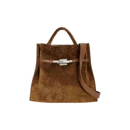 JPJ Первый слой Матовый Коровья кожа Одно плечо Сумка Средний Женский Стиль Майярд Коричневый