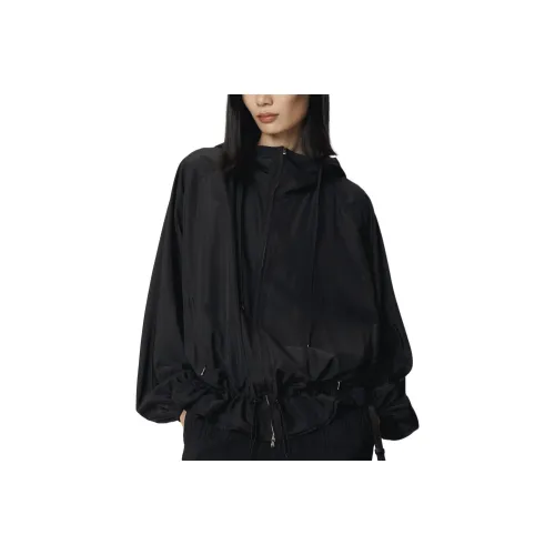 RECTO FW25 Silk Blend Technical Hoodie JUMPER Куртки Пальто Женские