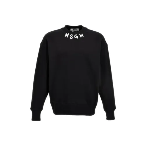MSGM Черные Мужские Свитшоты