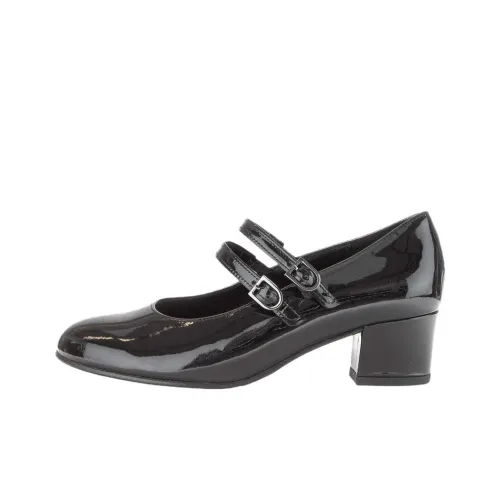 Gabor Comfort Грубый каблук Туфли Мэри Джейн 4CM Женские Черный