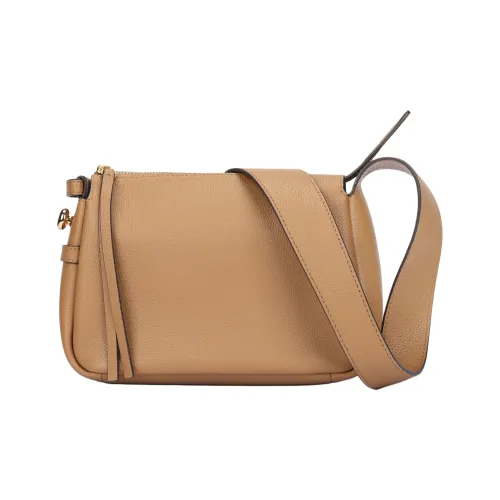 Tory Burch Romy Сумка из смешанного материала через плечо маленькая женская Тирамису