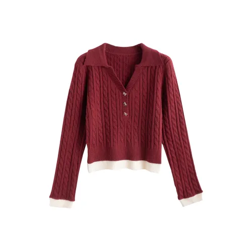 Tonlion Темно-красный Женский Трикотаж