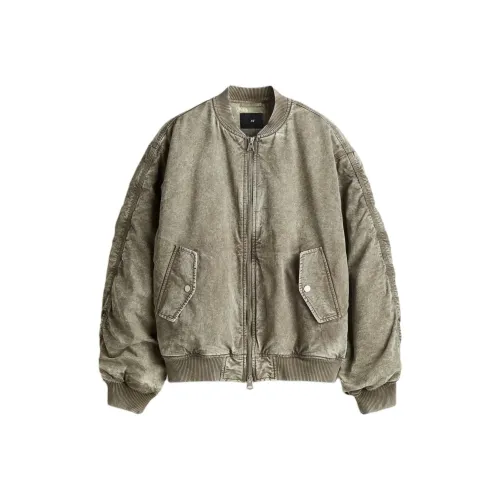 H M Серый Зеленый Мужские Куртки