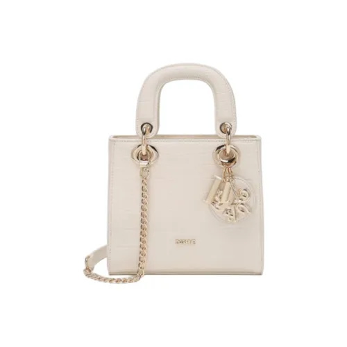 DAPHNE ПУ (полиуретан) Сумка Lady Dior Сумка Средняя Женская Белая