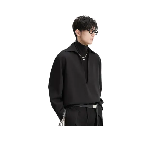 EARL JOEL Полночный Черный Унисекс Рубашки