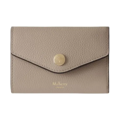 Mulberry Кожа Держатель для карт Женский Тауповый