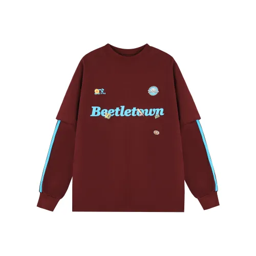 BEETLE TOWN Длинный рукав T-рубашка Унисекс