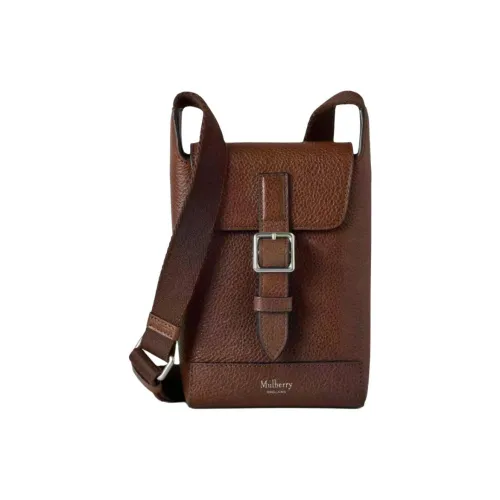 Mulberry Чехол для телефона из кожи мужской коричневый