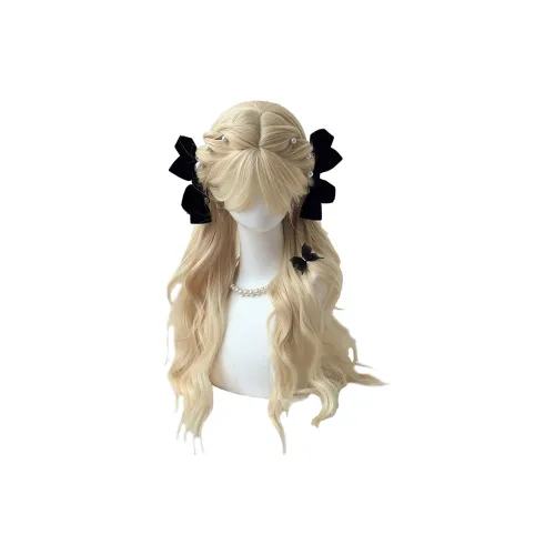 FYOSEE MOTI Бродяга Розовый В одном стиле Длинный Wave Hair Женская Перука Высокая Температура Пряжа