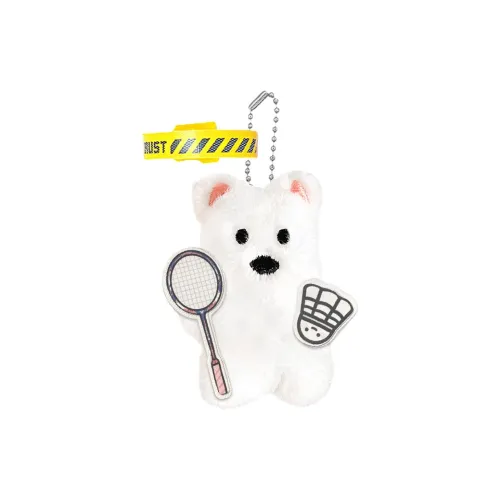 FULUOKANG Супер милый Играющий Бадминтон Вест-хайленд Плюшевый Брелок 8 см Высокий