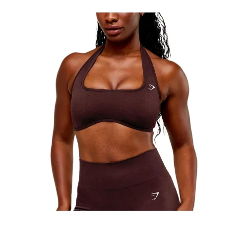 GYMSHARK Коричневый Красный Женский Бюстгальтер