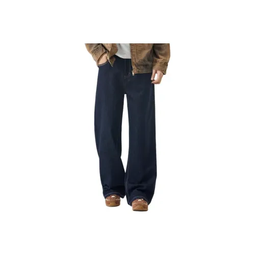FAIRWHALE Темно-синий Мужские Джинсы