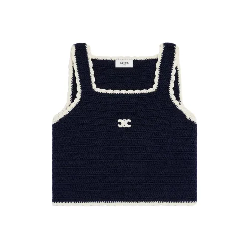 Celine Синие Женские Майки