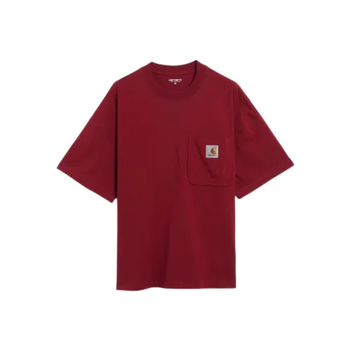 Carhartt WIP Темно-красный Унисекс T-рубашки