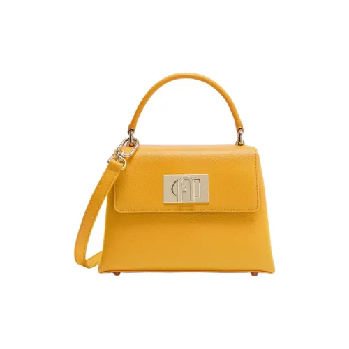 Furla 1927 Collection Кожа Сумка через плечо Сумка Мини Женская Желтая