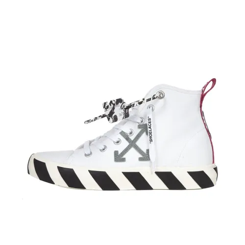 OFF Белый вулканизированный MID топ устойчивый к абразиву легкий с амортизацией MID топ кеды мужской белый