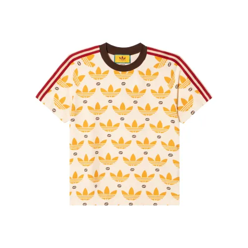 GUCCI X ADIDAS Originals GUCCI X ADIDAS Collaboration SS22 Т-рубашка Унисекс Желтый