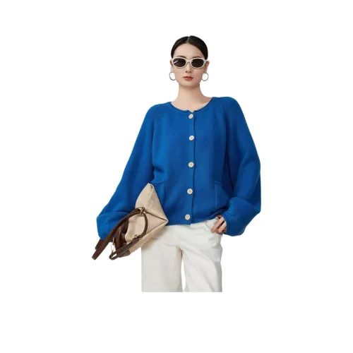 GOSO Синий Кардиган Женский Трикотаж