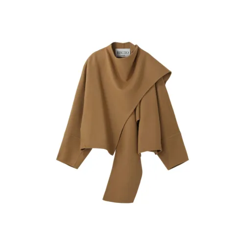 RECTO FW25 Ручная работа MUFFLER Пальто Женское