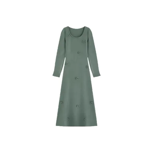 COVT Длинное платье с длинными рукавами женское