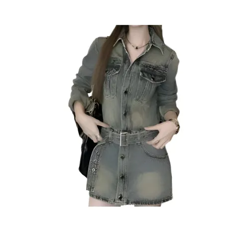 SECFLY OFFICIAL Длинное платье с длинными рукавами женское