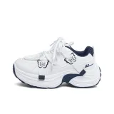 Белый темно-синий