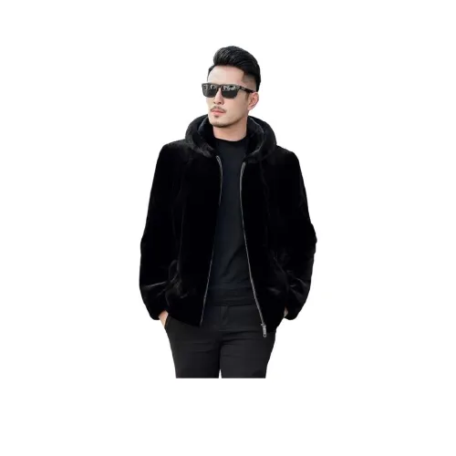 Vintage cars Черный мужской мех