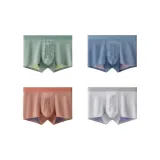 Серый Зеленый + Серый Синий + Оранжевый + Светло-Серый [7A Двухслойный Антибактериальный Тутовый Шелк Прострочка]