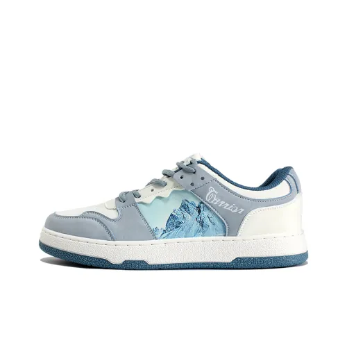 Warrior Нескользящие Легкие Низкие Кроссовки для Скейтбординга Унисекс Белый Серый Синий