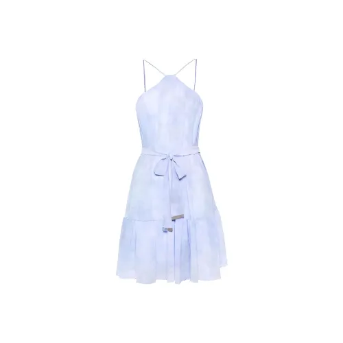 MICHAEL KORS SS24 Slip Платье Женское Розовый воск Синий