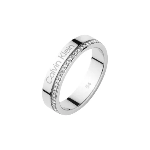 Calvin Klein 316 Нержавеющая сталь Искусственные кольца унисекс серебряный