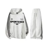 Белый, серый с черными полосами, топ + белый, серый