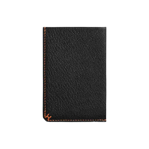 HERMES H Sellier Mysore Chevro Кошелек Держатель для карт Унисекс Черный