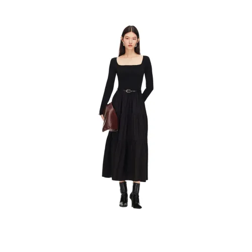 VERO MODA Длинное платье с длинными рукавами женское