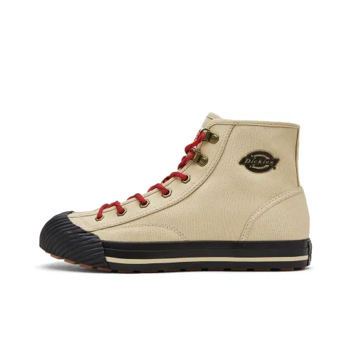 Dickies High Топ Скейтборд Кроссовки Мужские Бежево-Черные