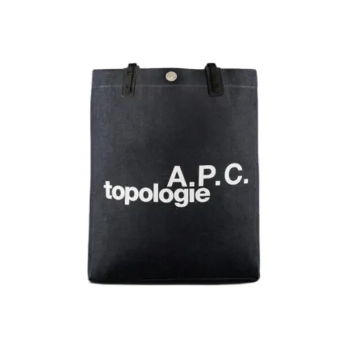 Topologie A.P.C. Коллаборация Деним Тоут Сумка Сумка для покупок Сумка через плечо Сумка Унисекс Серый