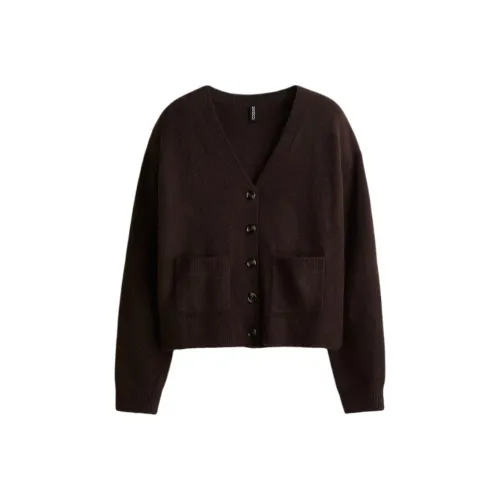 H M Темно-коричневый Женский Трикотаж