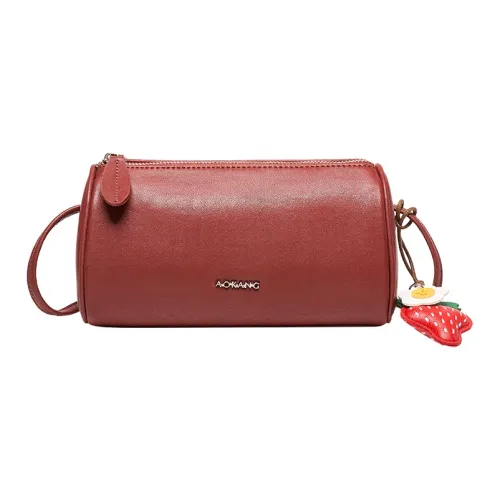 AOKANG Растительное дубление Коровья кожа Подмышечный Сумка на плечо Обычный Женский Кирпично-красный Классический черный