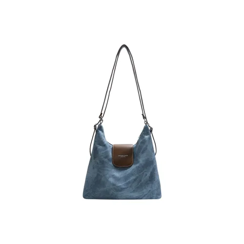 BAODIDAISHU ПУ (полиуретан) Сумка через плечо Женская Джинсовый синий Темный чай Экрю Кофейный