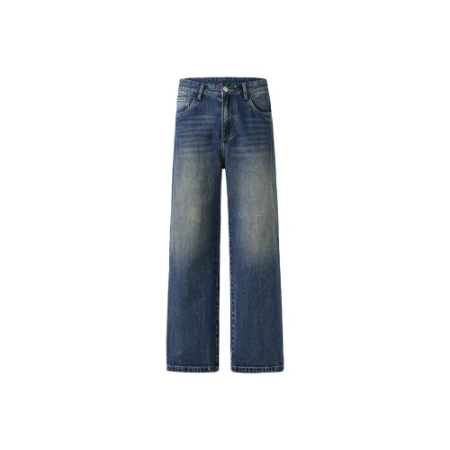 MISULI Винтажные синие унисекс джинсы