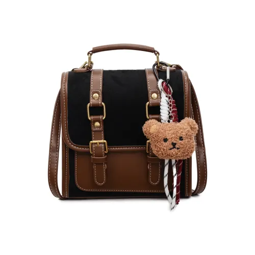 G.DUCKKIDS ПУ (полиуретан) Рюкзак Стандартный Черный Хаки Кофейный Коричневый