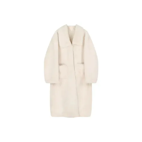 SNZX Экрю Eco Friendly Мех Женские Меховые изделия