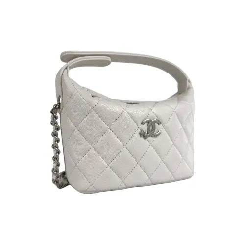 CHANEL Телячья кожа Сумка-ланчбокс Сумка через плечо Сумка Women's White