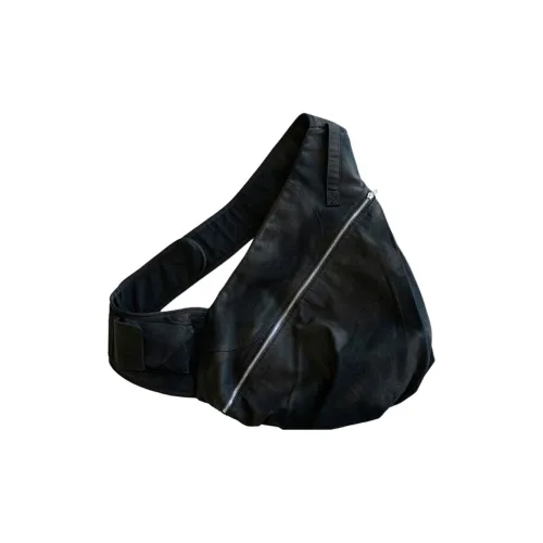 P.M.W Хлопок Sling Сумка Стандартная Мужская Черная