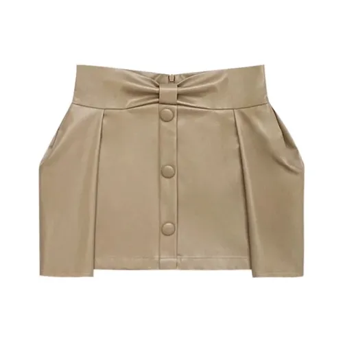 Udon House Кожаные короткие юбки Женские