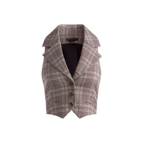 ALICE+OLIVIA Черный Экрю Темный шоколад Женские майки