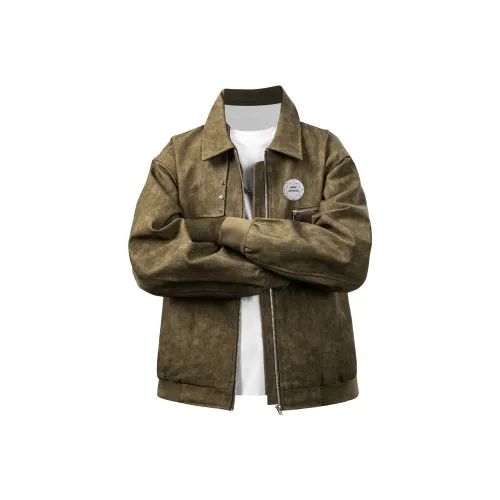 JINPX OFFICIAL Кожа Куртка Унисекс