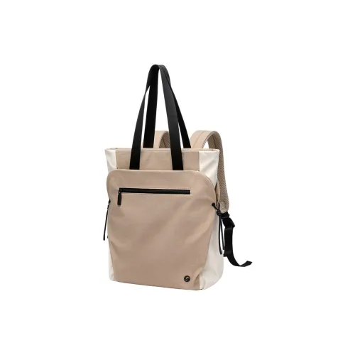 GOLF Ткань Многофункциональный Рюкзак Унисекс Гравий Коричневый Элегантный Черный